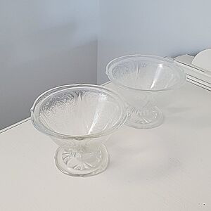 Hazel-Atlas Glass Co. Crystal Sherbet Royal Lace Pattern
